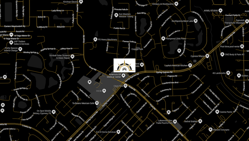 Map showing our clinic location